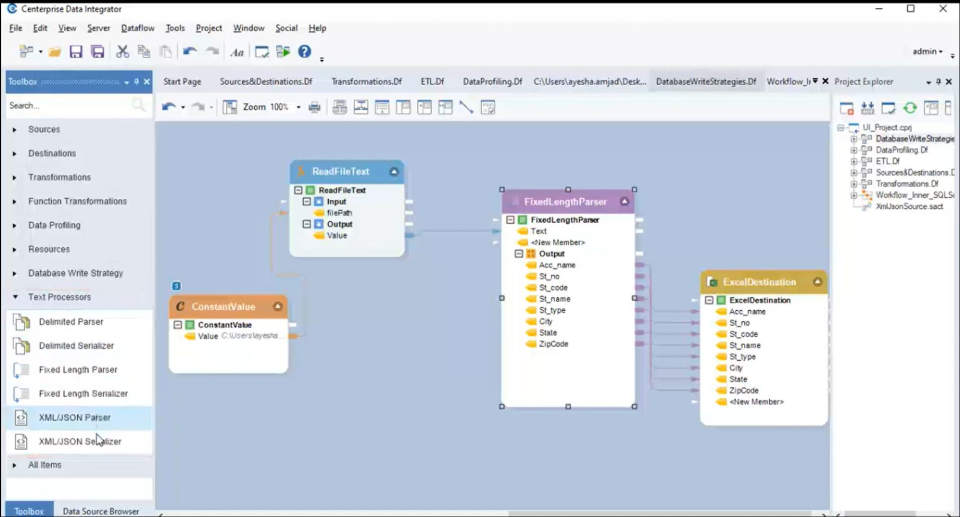 screenshot of Astera Centerprise